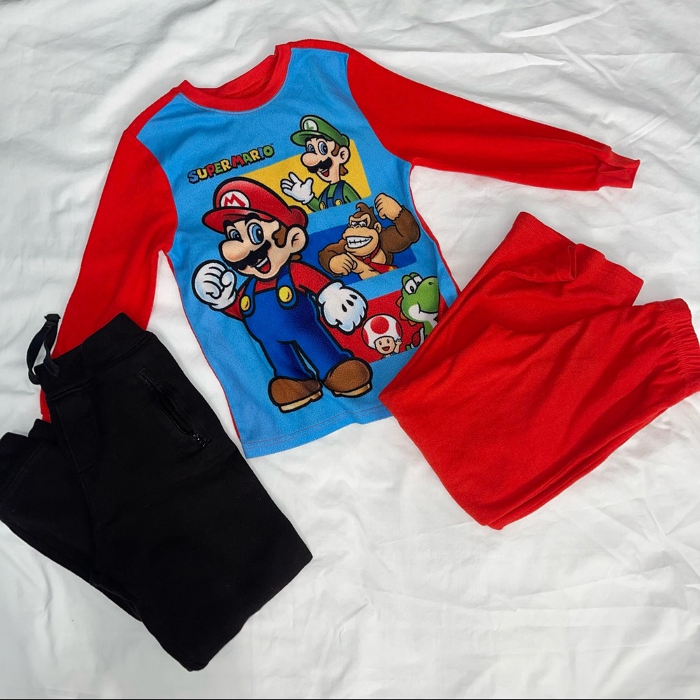 Super Mario Pj Set & Sweats Bundle